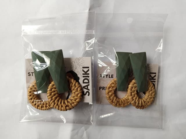 Sadiki Nanazi Earrings - Taupe