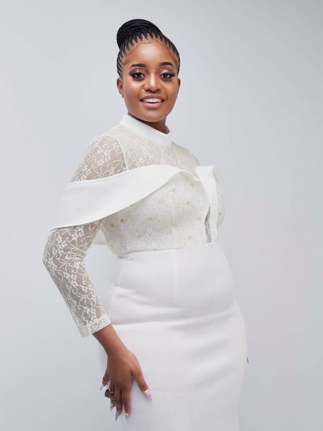 Elegant Bandage Cotton With Drooping Sleeve Dress - White