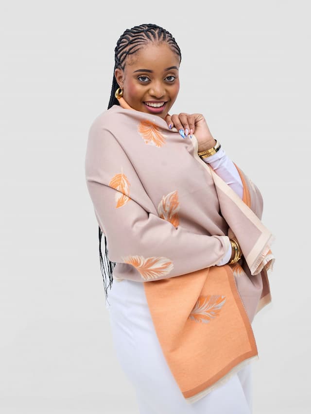 Afrodame Cashmere Scarf - Light Taupe