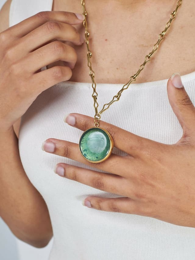Kituo Link Necklace - Blue