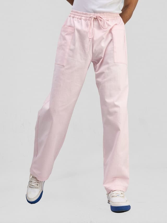 Zoya Banda Men's Wide Pants - Pink