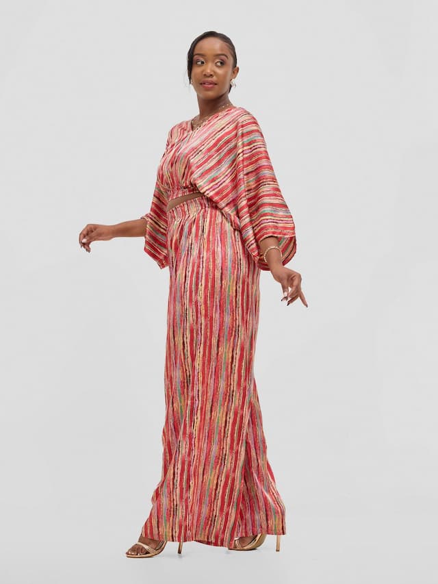 Bosi Pallazo Set - Red Print