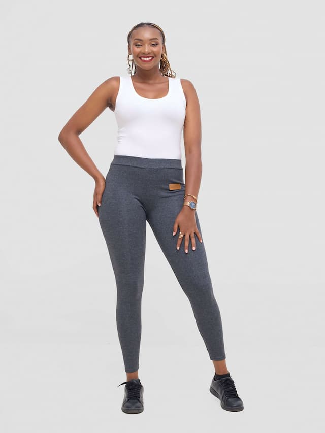 Stylish Sisters Ronde Heavy Comfy Tights Leggings - Dark Grey