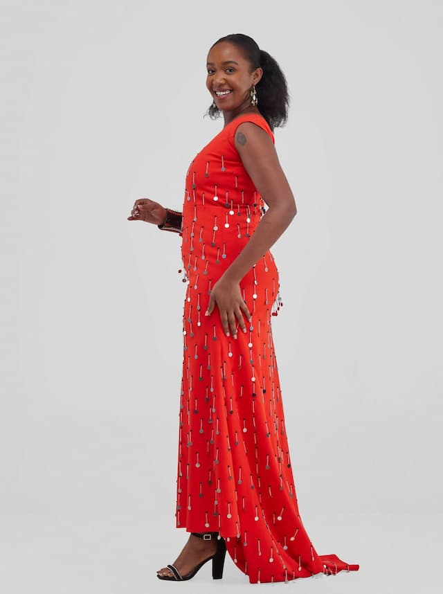 Wedding Dress - Orange