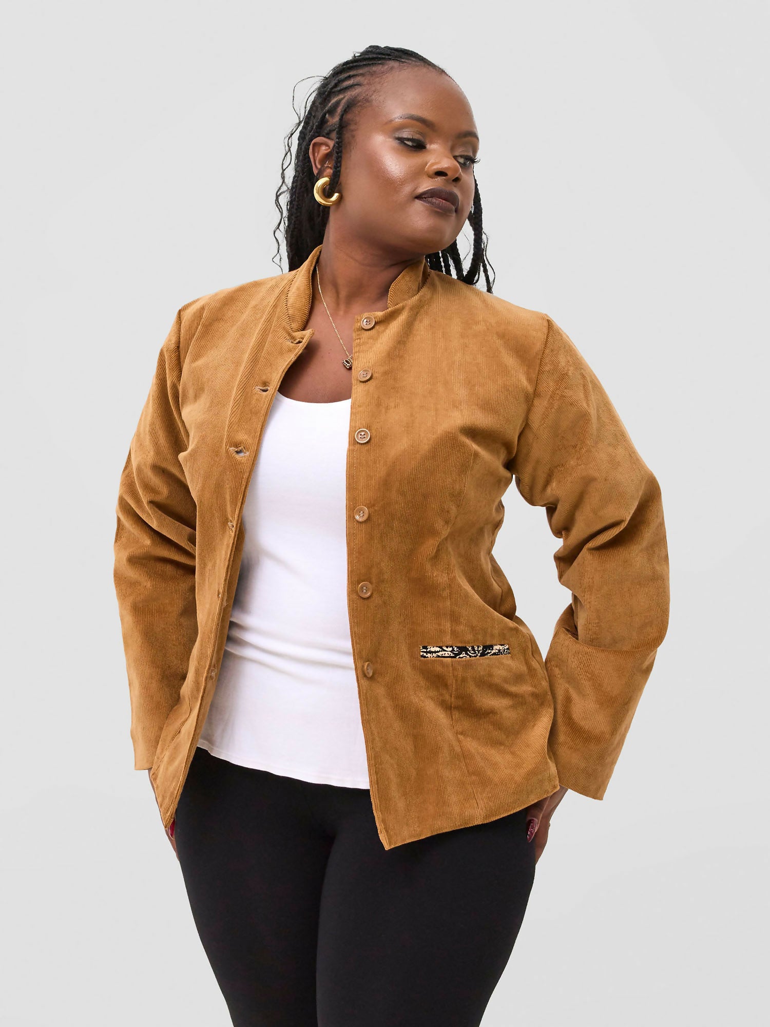 Rafiki Threads Sayar Jacket - Brown