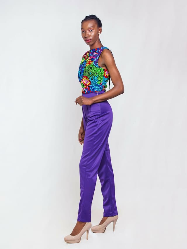 Da'Joy Fashions Thinta Pant Set - Purple