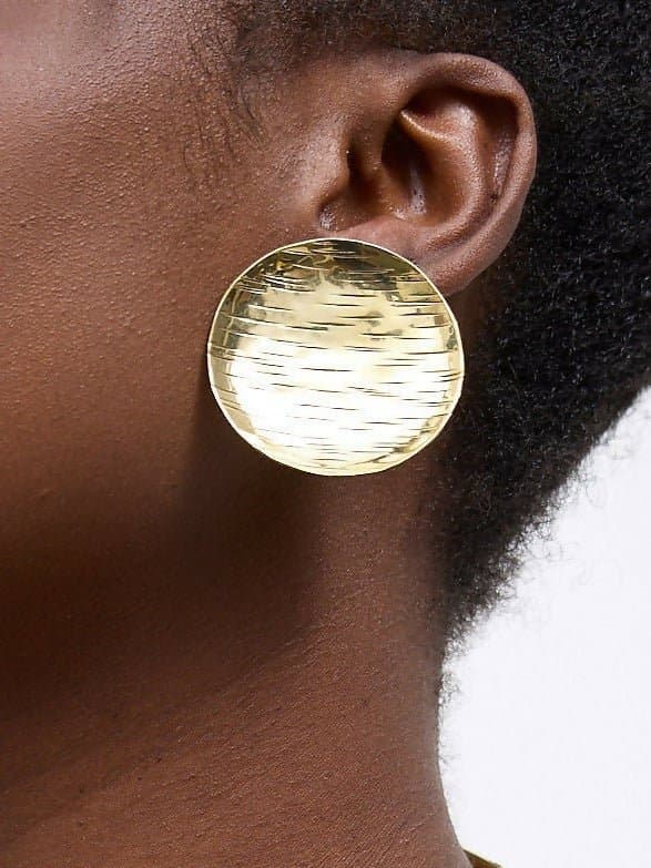 Purely Brass Mali Earring - Brass