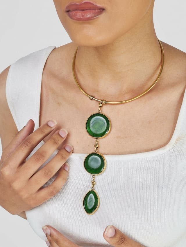 Koroba Necklace - Green