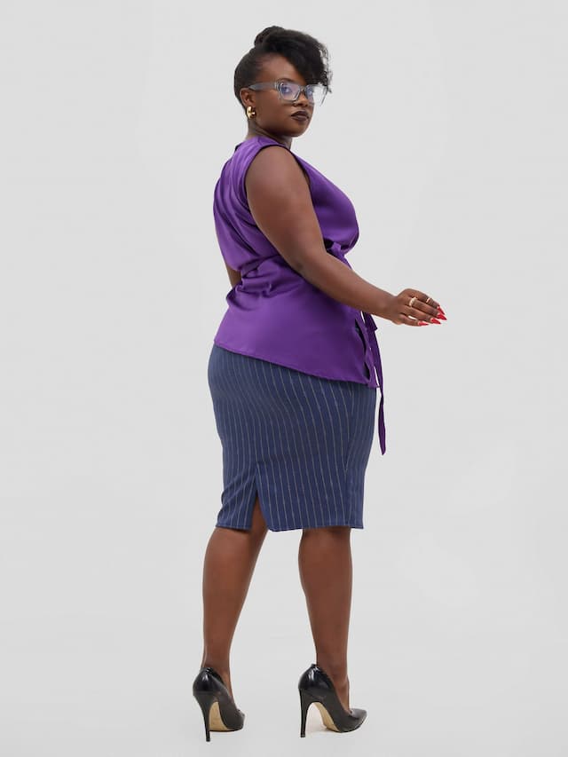Silk House Collections Racquel Top - Purple