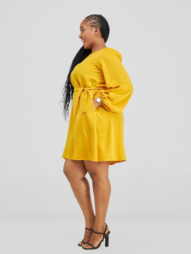 Lizola Chiasoka Shift Dress - Yellow