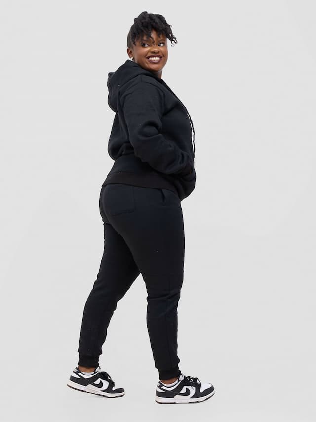 Warm Heavy Tracksuit - Black