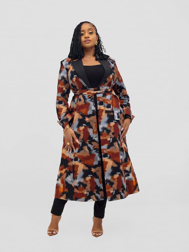 Sbv Ankara Trench Coat - Brown