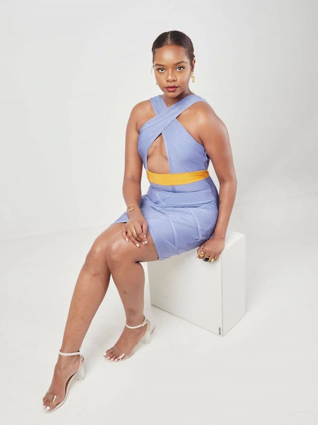 Andrea Bandage Dress - Purple