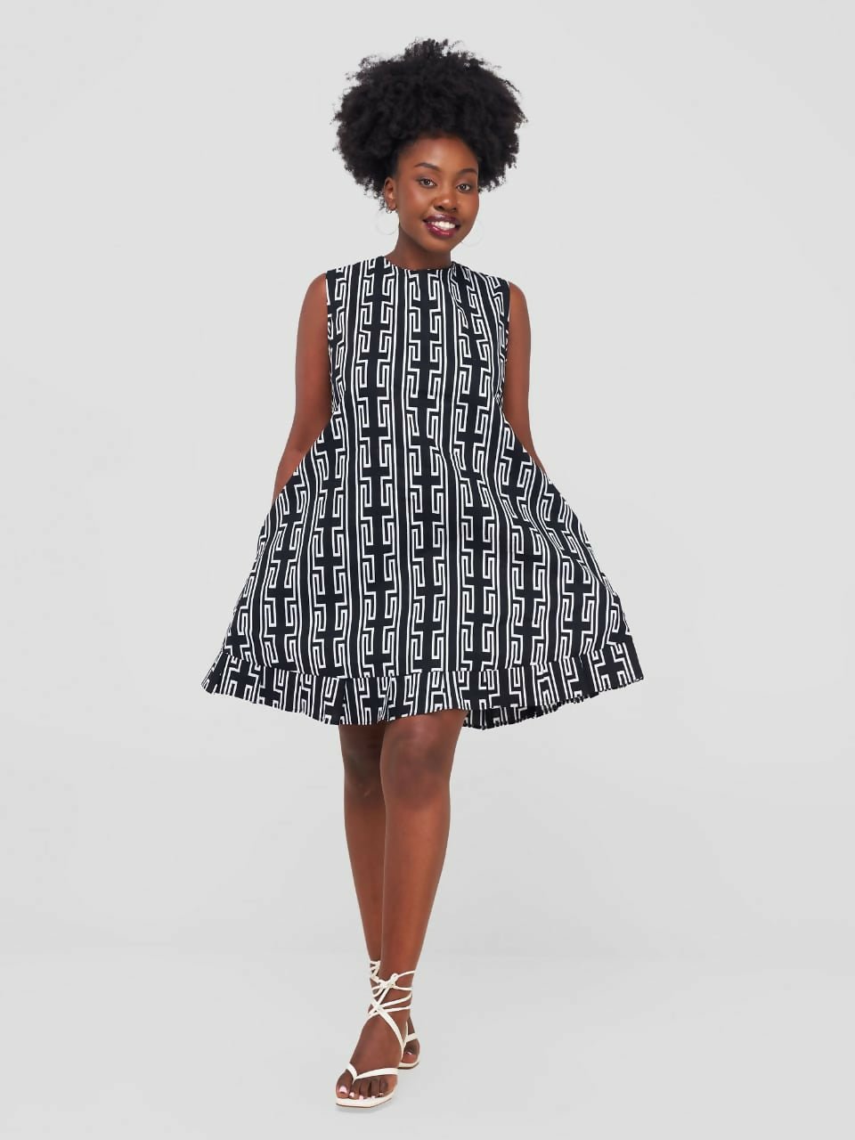 Lokali Dala Dress - Black / White