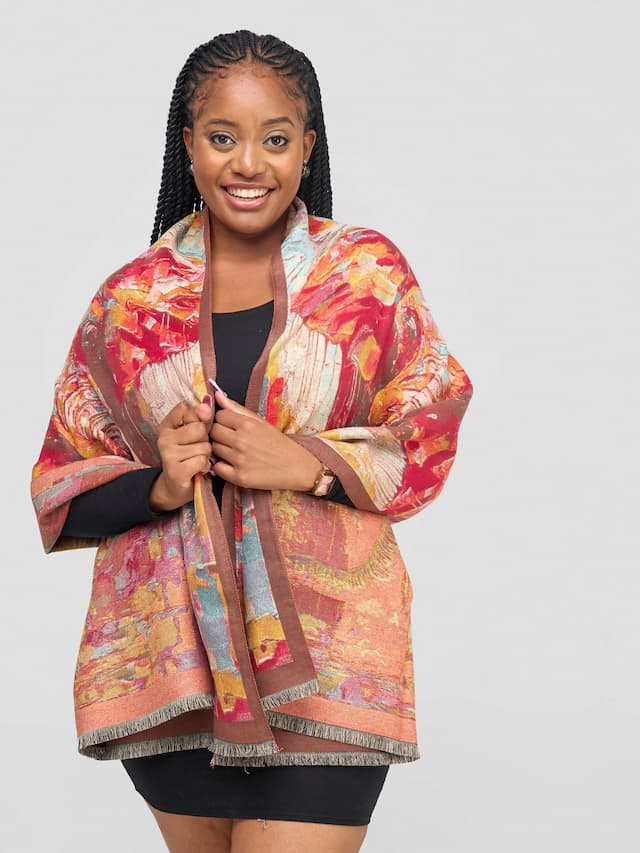 Cashmere Shawl - Maroon