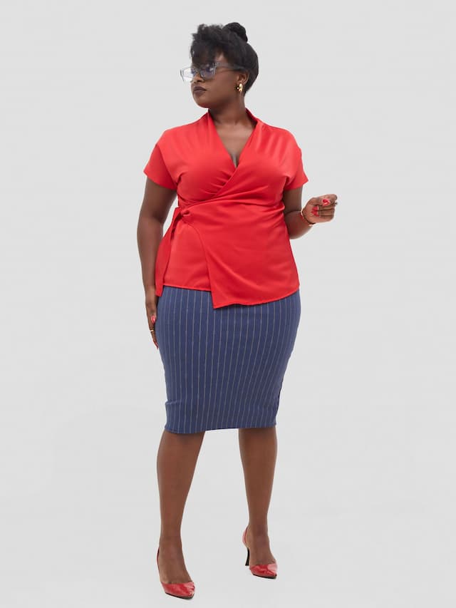 Silk House Collection Koa Top - Red