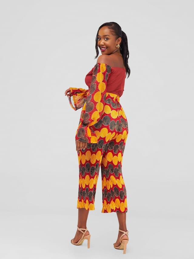 Nefpatra Africa Ankara Jumpsuit - Orange