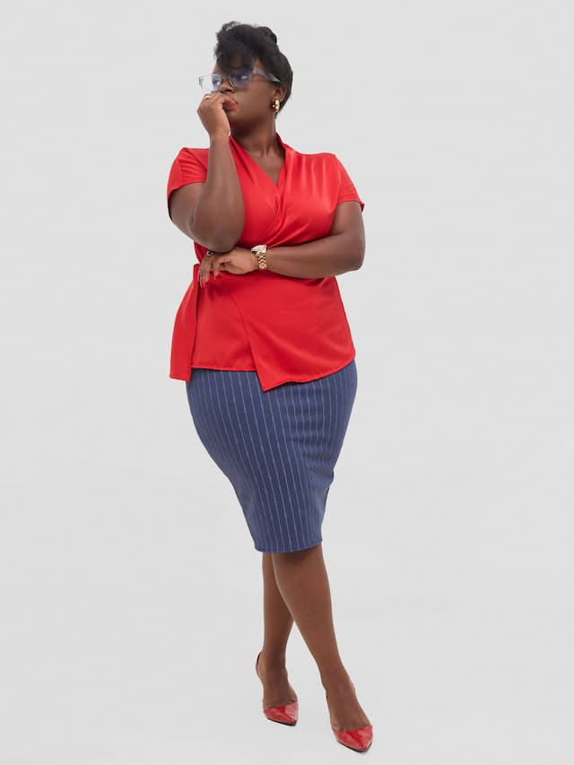 Silk House Collection Koa Top - Red