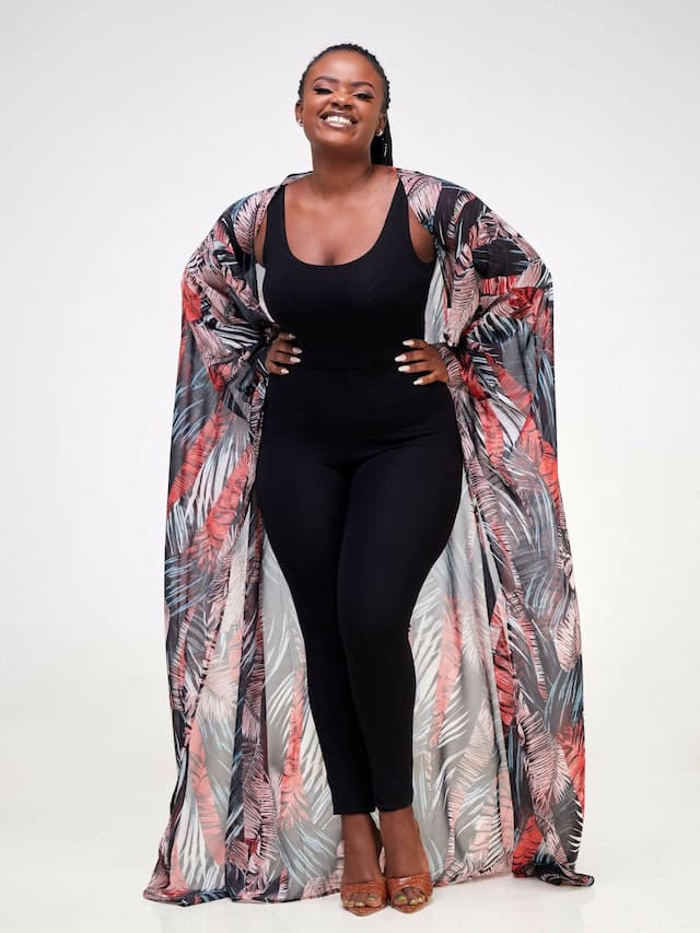 Palmiera Fire Flo Kimono - Red