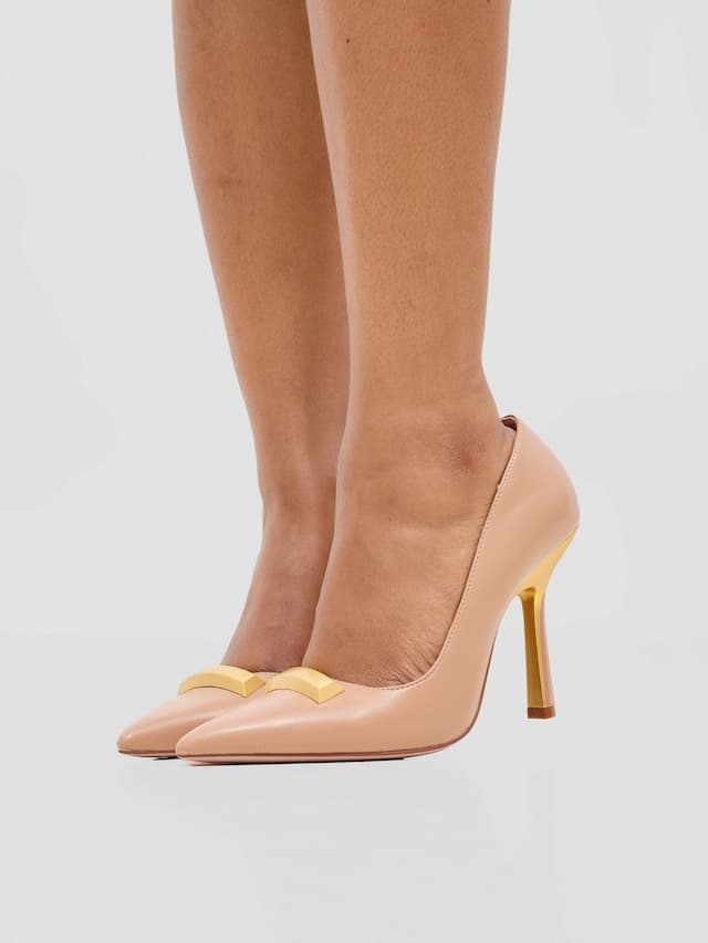 Nine West Beatrice Heel - Nude