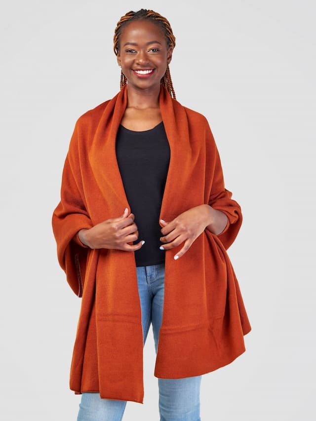 Sassy Shawl - Rust