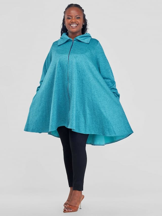 Khay Designs Fleece Jacket With Pockets - Mint