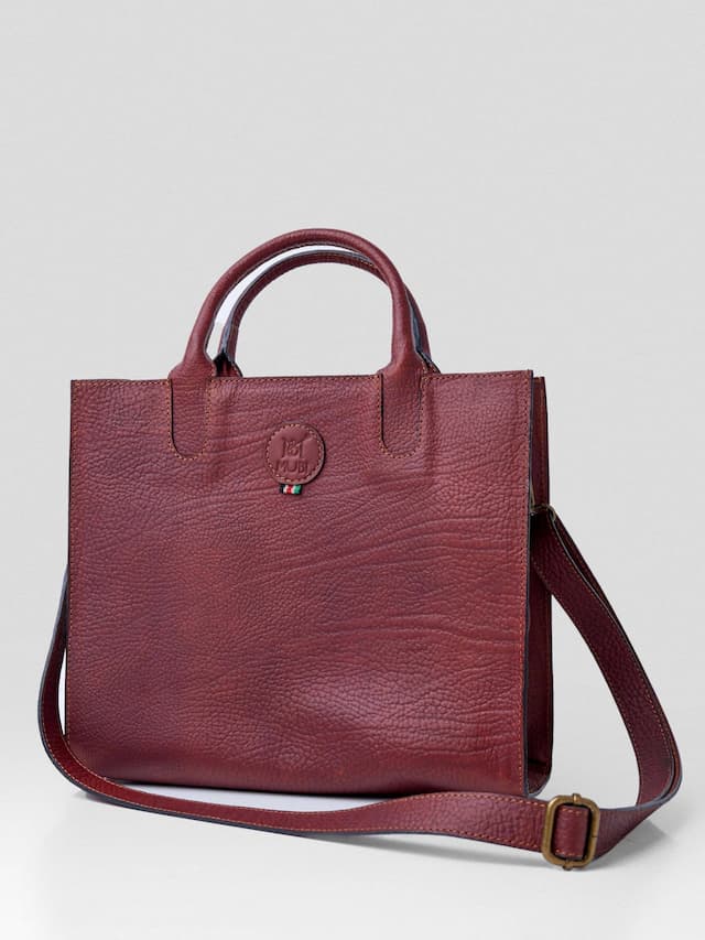 Mubi Leather Pendo Ladies Handbag - Brown