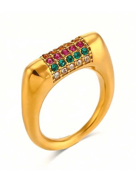 Non Tarnish Anillo Ring - Gold