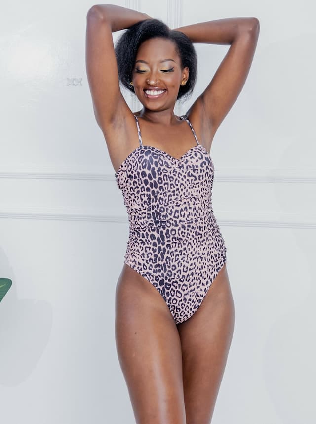 Shells Attic Swimwear Suit Monokini - Brown Print