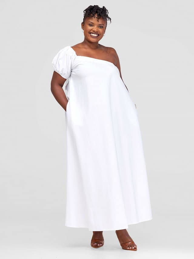 Izulu Olomunyak Dress - White