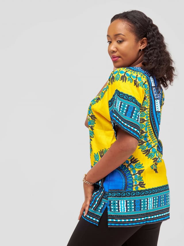 Dashiki Shirt - Yellow