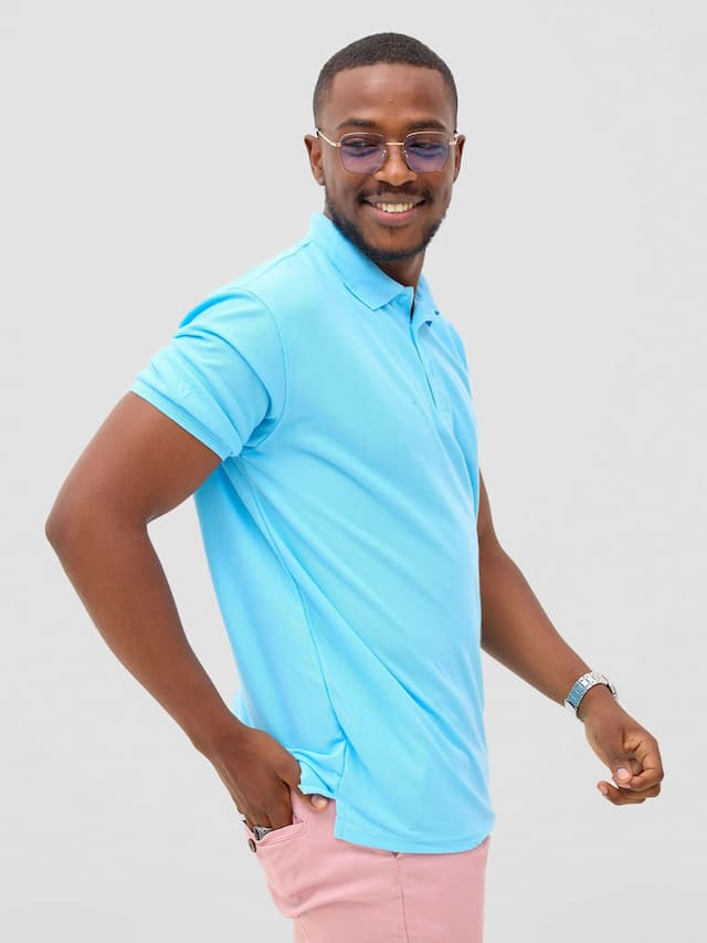 Zuria Fashions Polo T-shirt - Blue