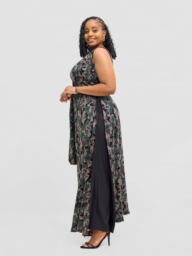 Smash By Kaly Elegant Flow Tunic Coverup Top - Multicolored