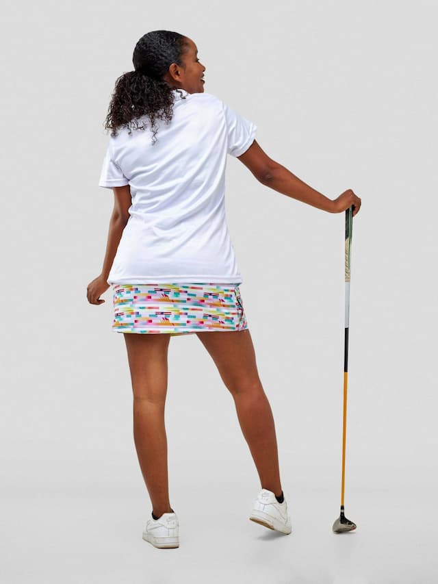 Boho Bliss Golf Skort Set - White