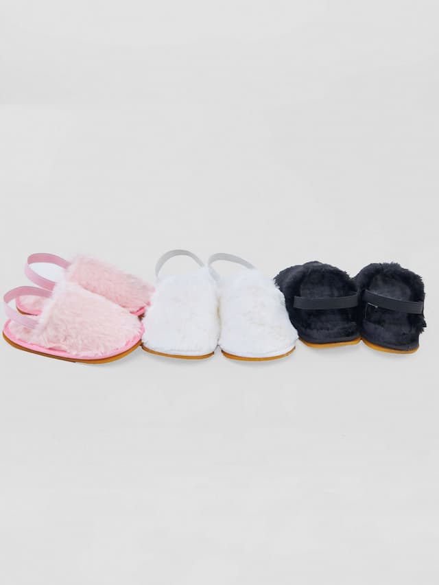 Princess Fur Sandal - White