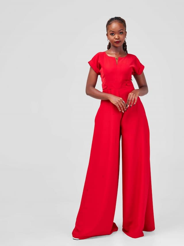 Dhana Jumpsuit - Red