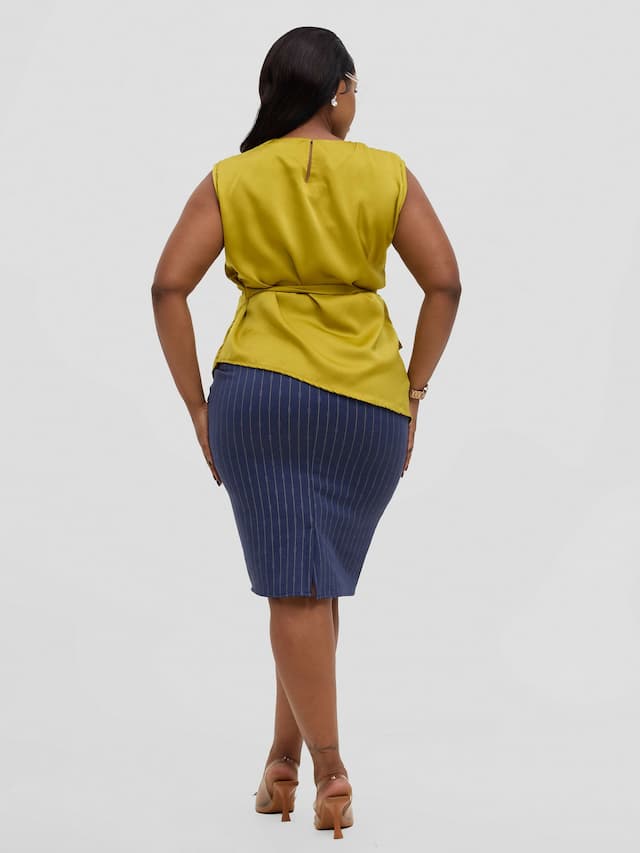 Silk House Collections Racquel Top - Lime
