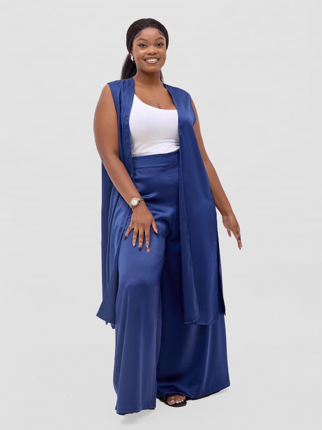 Vivo Meli Sleeveless Coat - Navy