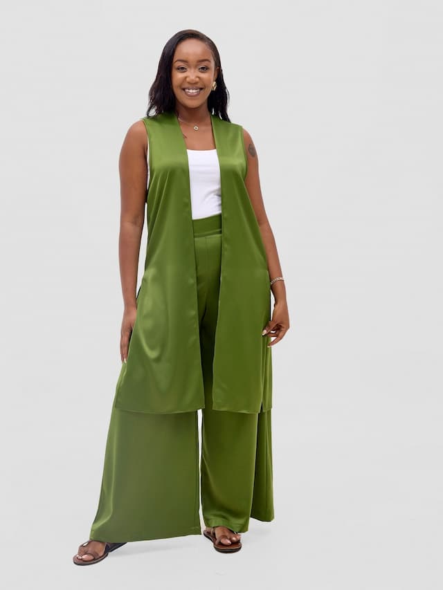 Vivo Meli Sleeveless Coat - Olive