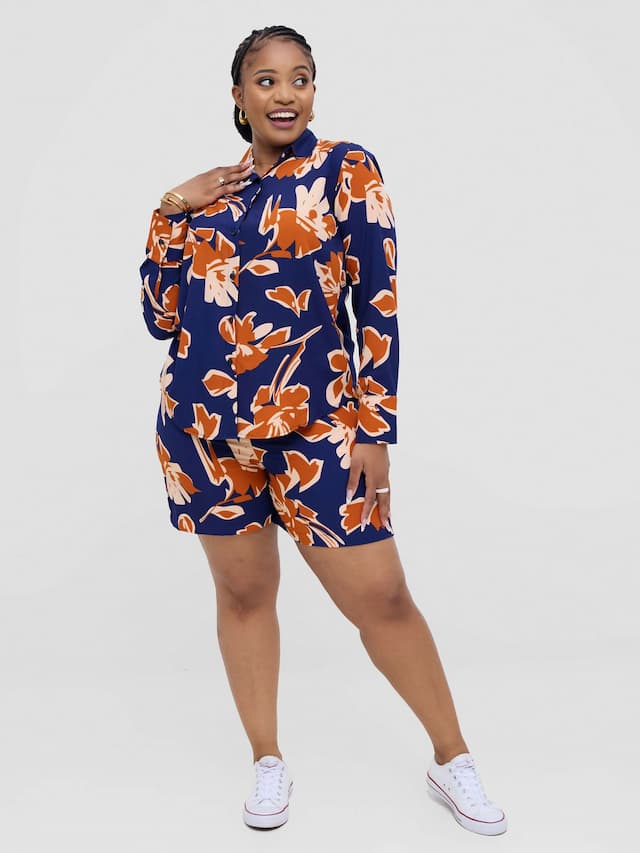 Lizola Jemma Jenesis 2pc Set - Navyblue / Bronze