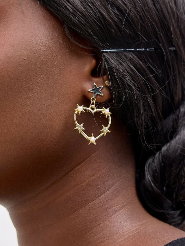 Wsc Pambo Love Earring - Brass