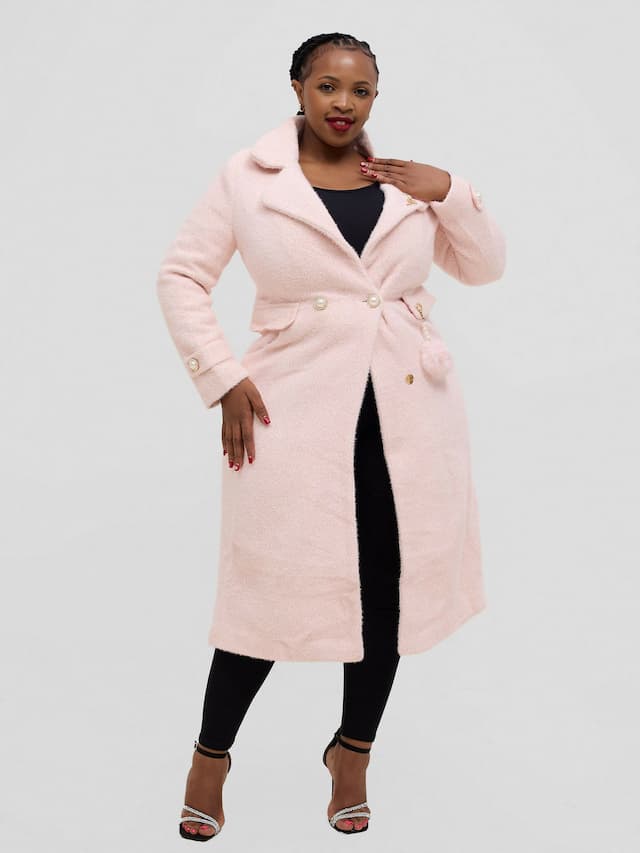 Stylish Sisters Trench Coat Jacket - Pink