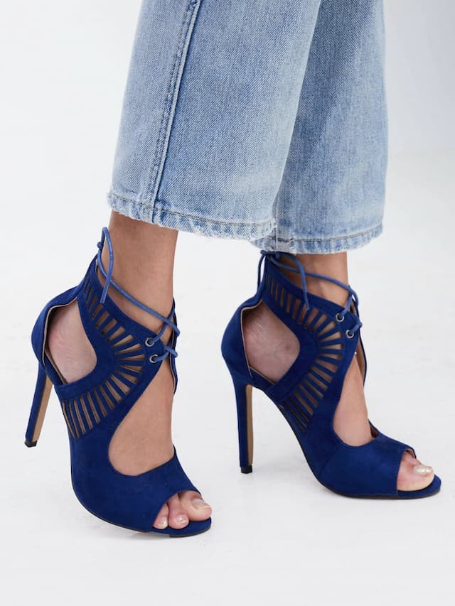 The Fashion Frenzy Sandals - Blue