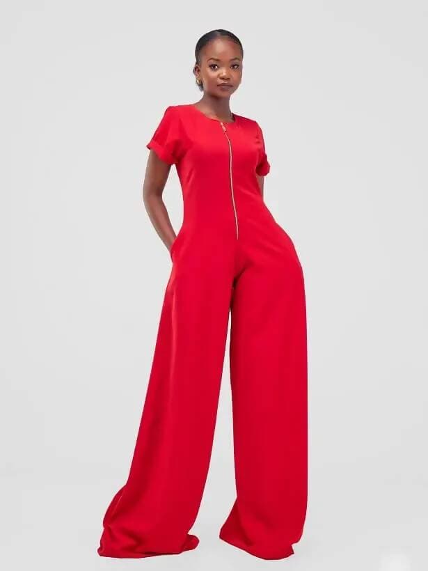 Cham Jumpsuit - Red