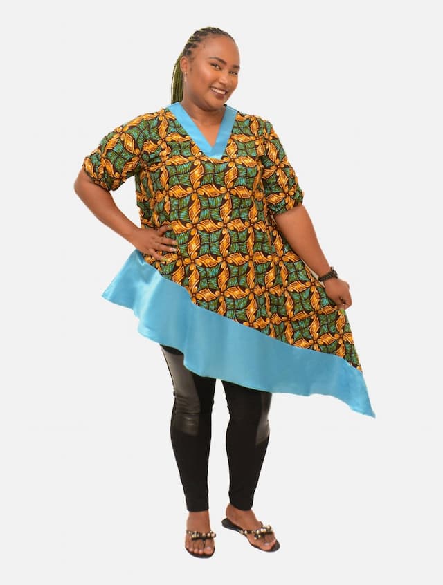 Bella Top - Blue Print