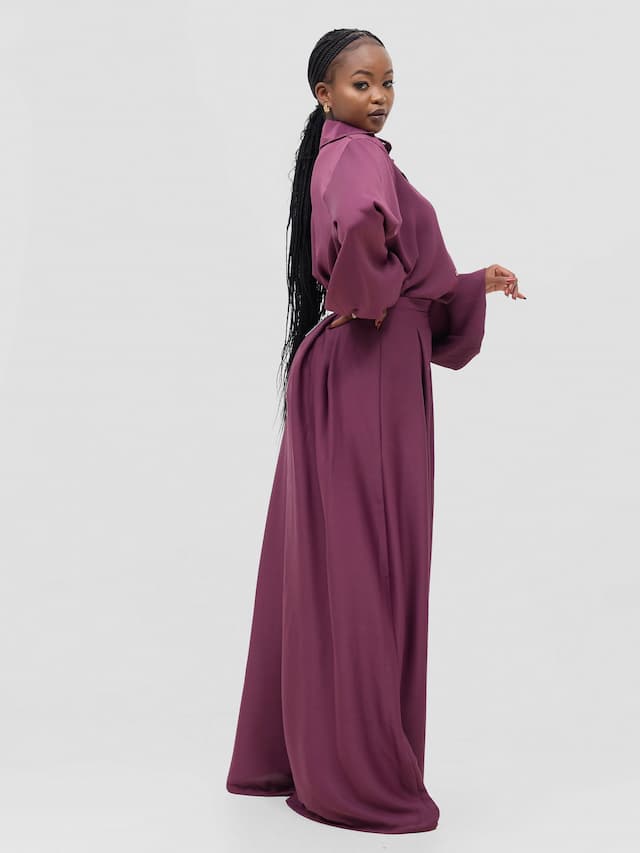 Menengai Palazzo Set - Rose Purple