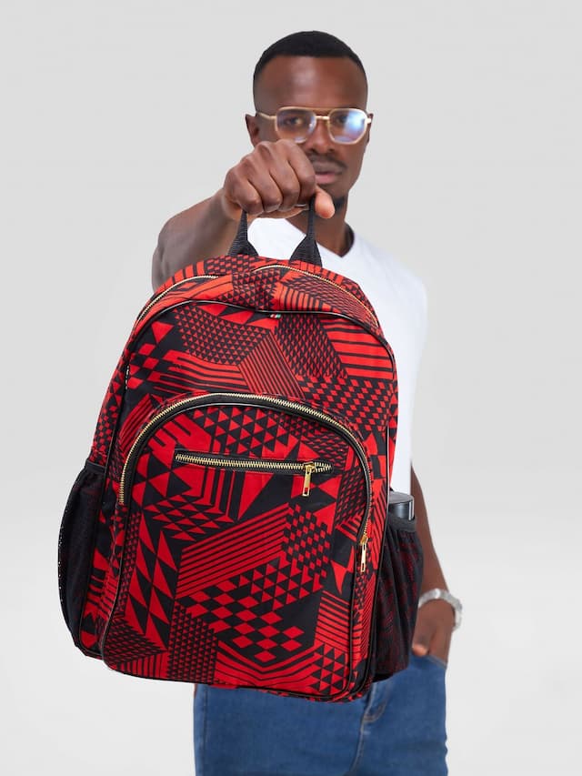 Rb Sorokin Backpack Bag - Black / Red