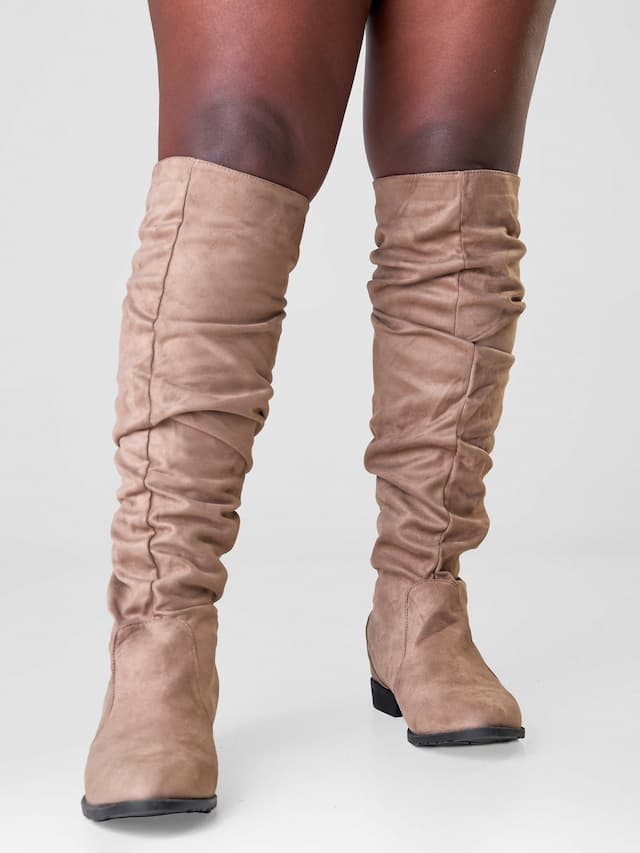 Be Unique Asos Statement Boot - Beige