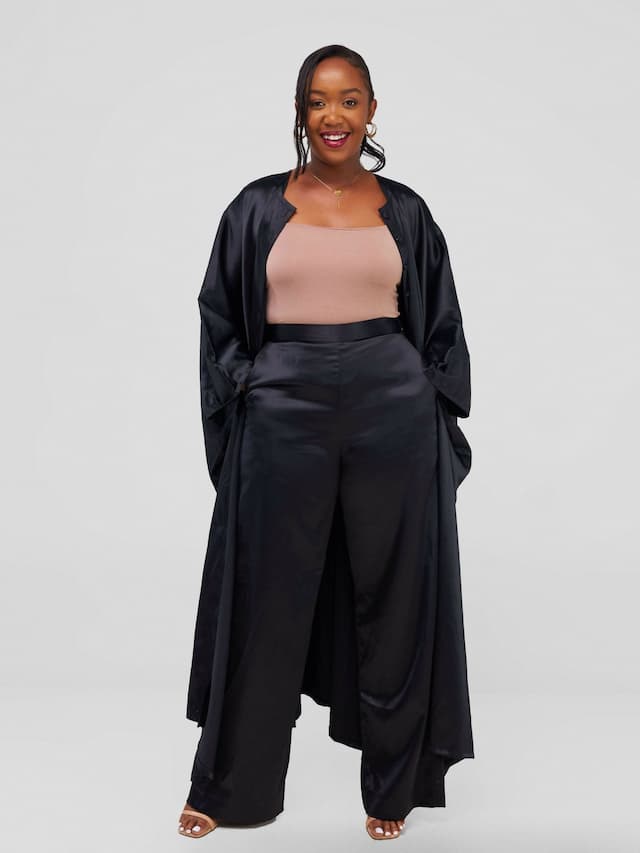 Nefpatra Africa Andy Kimono Set - Black