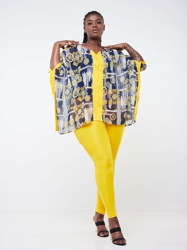 Wsc Pambo Dd Holdings Aziza Classic Fashion Two Piece Pant Sets - Yellow